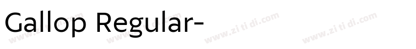 Gallop Regular字体转换